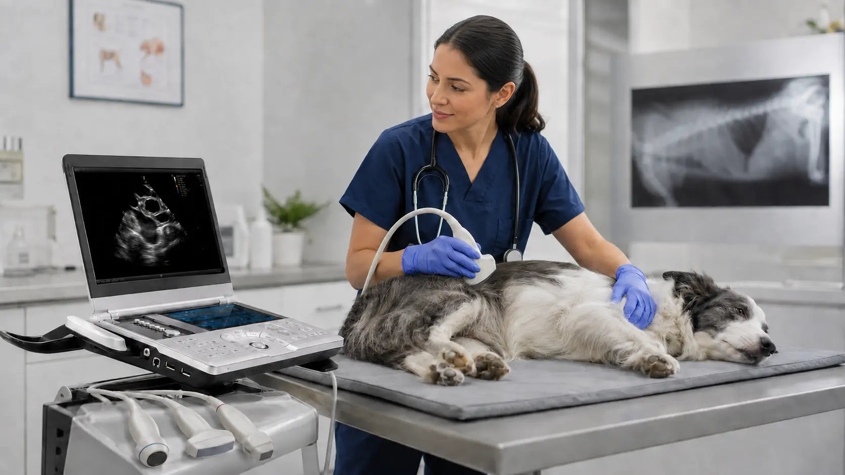 Cómo funcionan los ecógrafos veterinarios