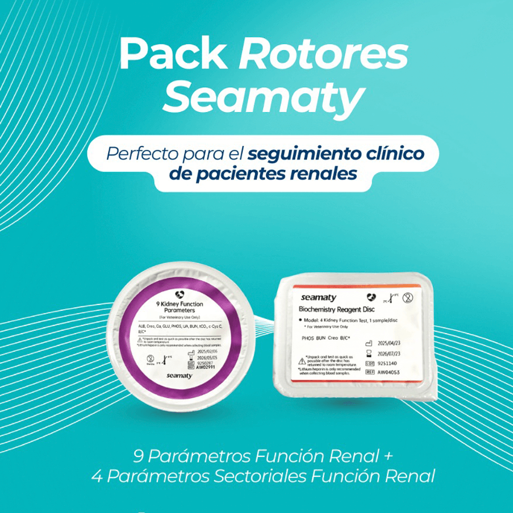 Pack Promo Rotores Seamaty  9 parámetros Función Renal + 4 parámetros Función Renal